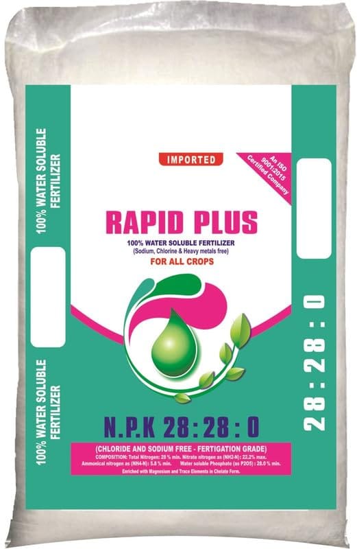 **Product Title:**Rapid Plus 100% Water Soluble Fertilizer (28-28-0)-1KG