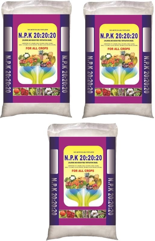 NPK 20-20-20 Fertilizer (3 Kg, Powder)