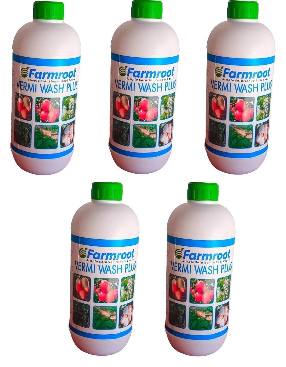 Farmroot Organics Vermiwash For All Kind of Plant Liquid Manure Root Growth Promoter Pack of 5