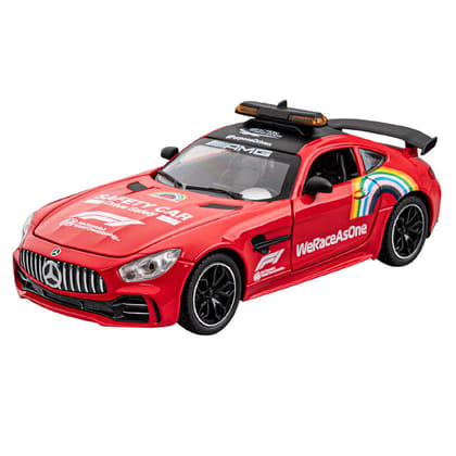 KTRS ENTERPRISE 1:24 Alloy Metal Pull Back Die-cast Car Model Car Pull Back car Super car with Openable Doors with Sound and Light Doors & Light Music Boys Kids (Bn GT-Race)