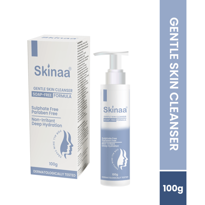 SKINAA Gentle Skin Cleanser for Women and Men | Soap Free, Paraben Free | Suitable for All Skin Types | Enriched with Vitamin E and Glycerin - 100ml