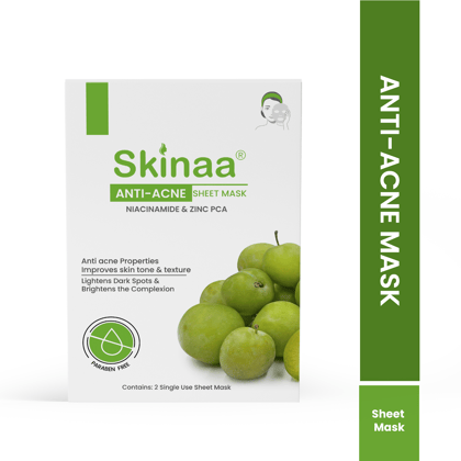 Skinaa Anti-Acne Mask | Combat Breakouts with Niacinamide & Zinc PCA | Clear & Healthy Skin