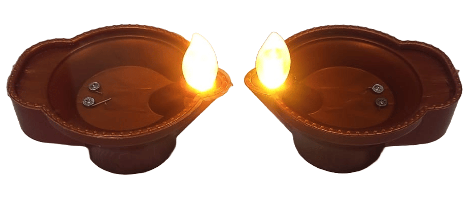  Electric Diya Tealight LED Light for Diwali Decoration (Pack of 2)