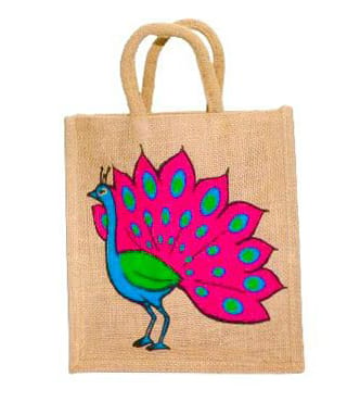  Peacock Jute Bag