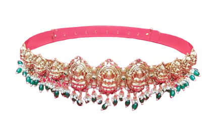  Traditional Indian Gold Plated Laxmi Belt Kamarband for Women