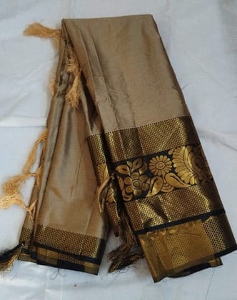  Soft Pure Handloom Mysore Silk Saree With Zari Border