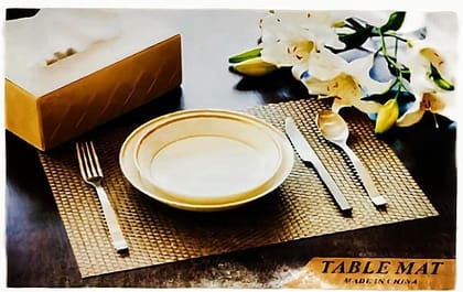 ABHAS® Heat-Resistant PVC Placemat Set for Dining Table