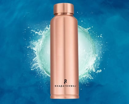 The Copper Water Bottle: The Perfect Way to Stay Hydrated and Healthy pack of 2 ( 500 ml and 1 L )