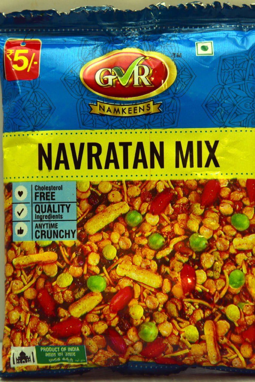 GVR Namkeens -  Navratan Mix (12 PACKETS)