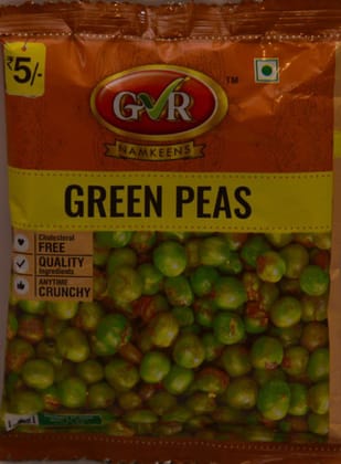 GVR Namkeens - Green Peas (12 PACKETS)