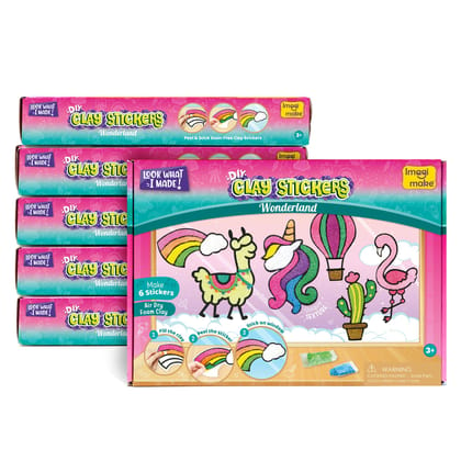 Pack of 6 - Clay Stickers Wonderland