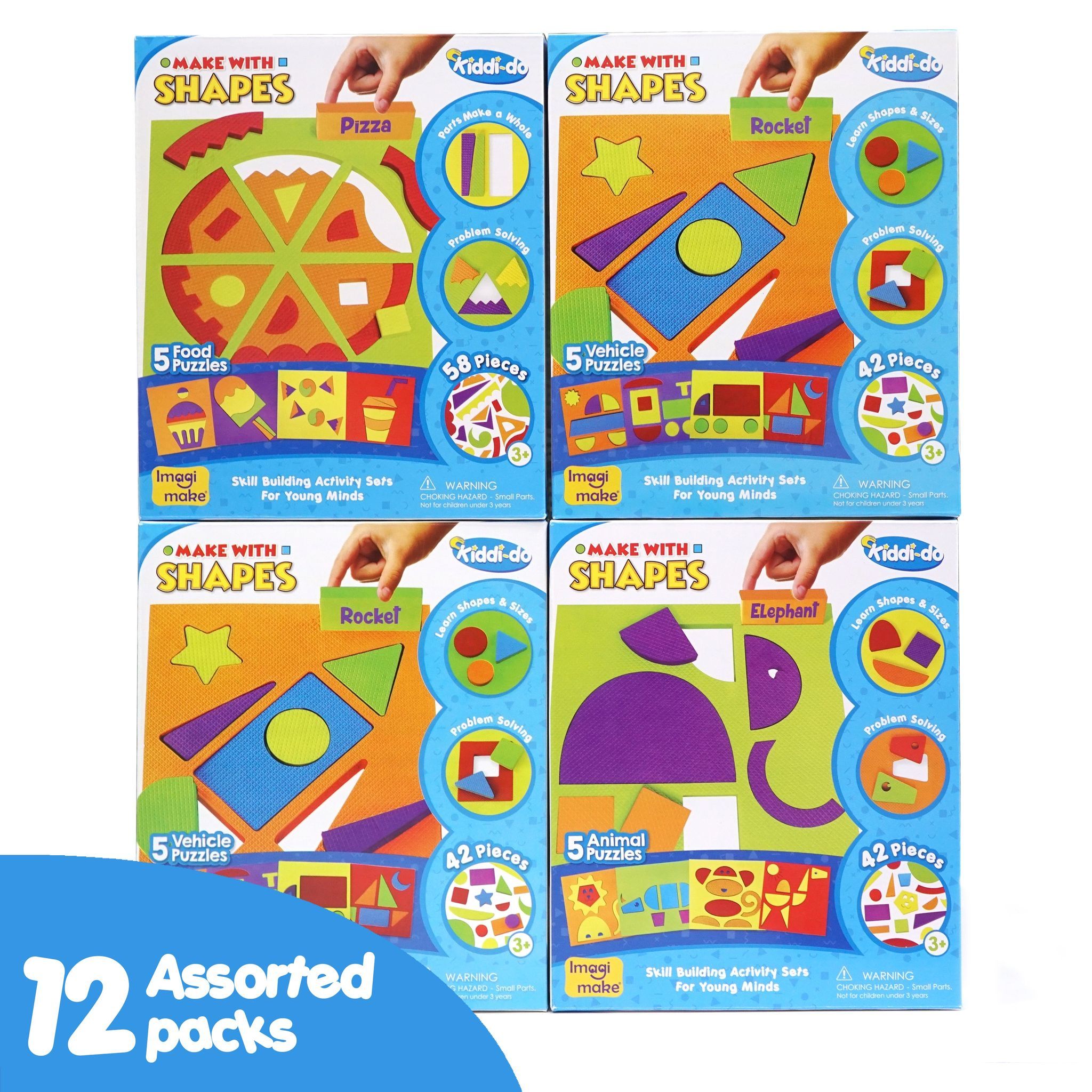 Make with Shapes - Assorted Pack of 12