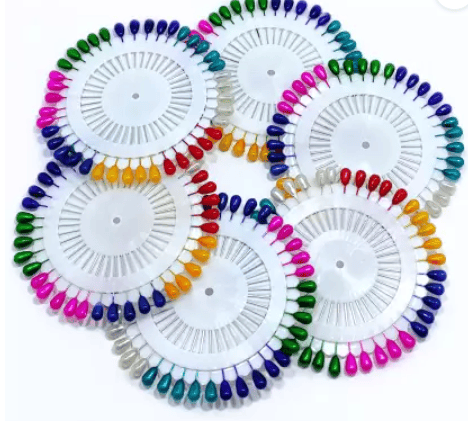 FIABLE COLLECTION Colorful Large Ball Pins for Stall, Abaya, Hijab Brooch  (Multicolor)