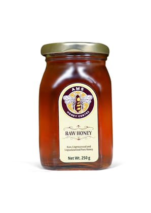 Raw Honey, Pure Honey, Unprocessed Honey(Glass jar)-250gm