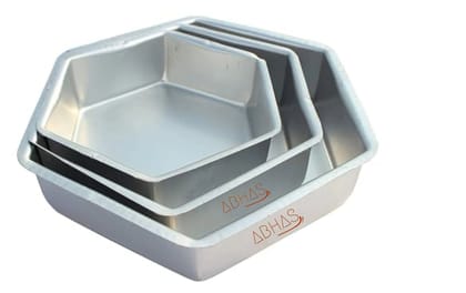 Aluminum Hexagon Cake Pan Set of 3