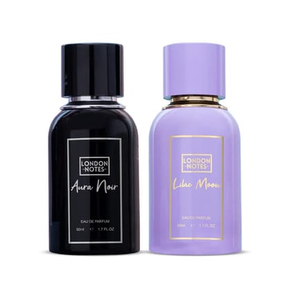 London Notes Gift Set Lilac Moon & Aura Noir Pack of 2 (50ml x2)