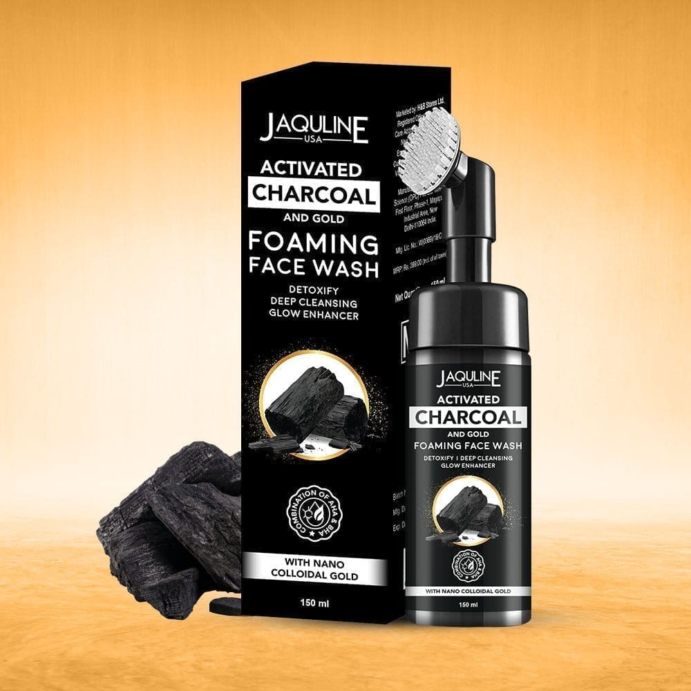 Charcoal and Gold Foaming Face Wash (150ml)