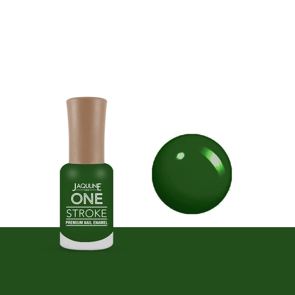 One Stroke Premium Nail Enamel : Green Twist J64