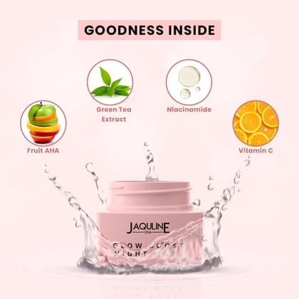 Jaquline USA Glow Boost Night Mask 50g