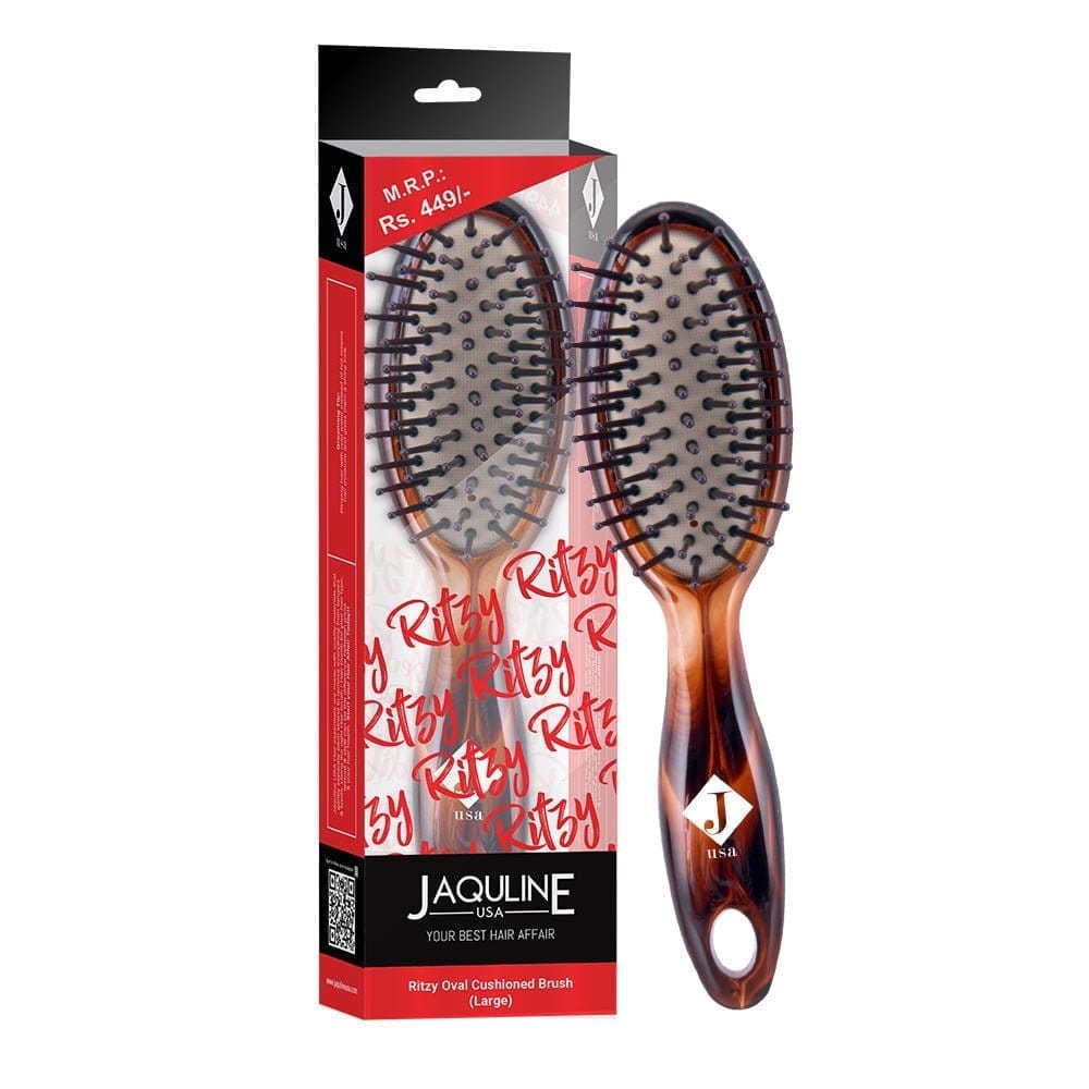 Jaquline USA OVAL CUSHIONED BRUSH( LARGE)