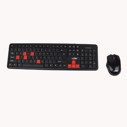 Wireless 2.4G Keyboard & Mouse AD-516 Combo Set (Black)