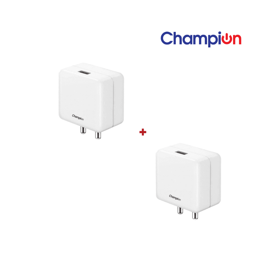 Champion Quick Charger 20W Combo offer (Pack Of 2)