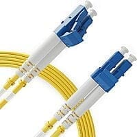 Fiber Optic LC/UPC-LC/UPC SM DX Patch Cable Cord (Yellow, 10M)