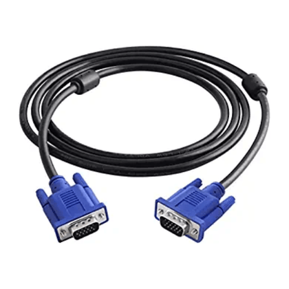 VGA to VGA TFT Cable Male to Male 15 PIN INPUT/OUTPUT (Black)