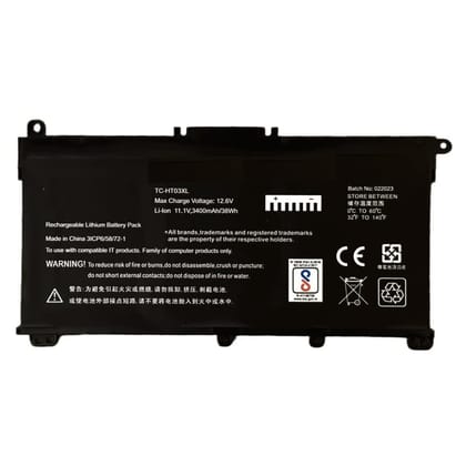 Laptop Battery HP HT03XL,Pavilion 14-CE0025UR, Pavilion 14-CE0822ND, Pavilion 14-CE1000NH, Pavilion 14-CE1001NM-Compatible