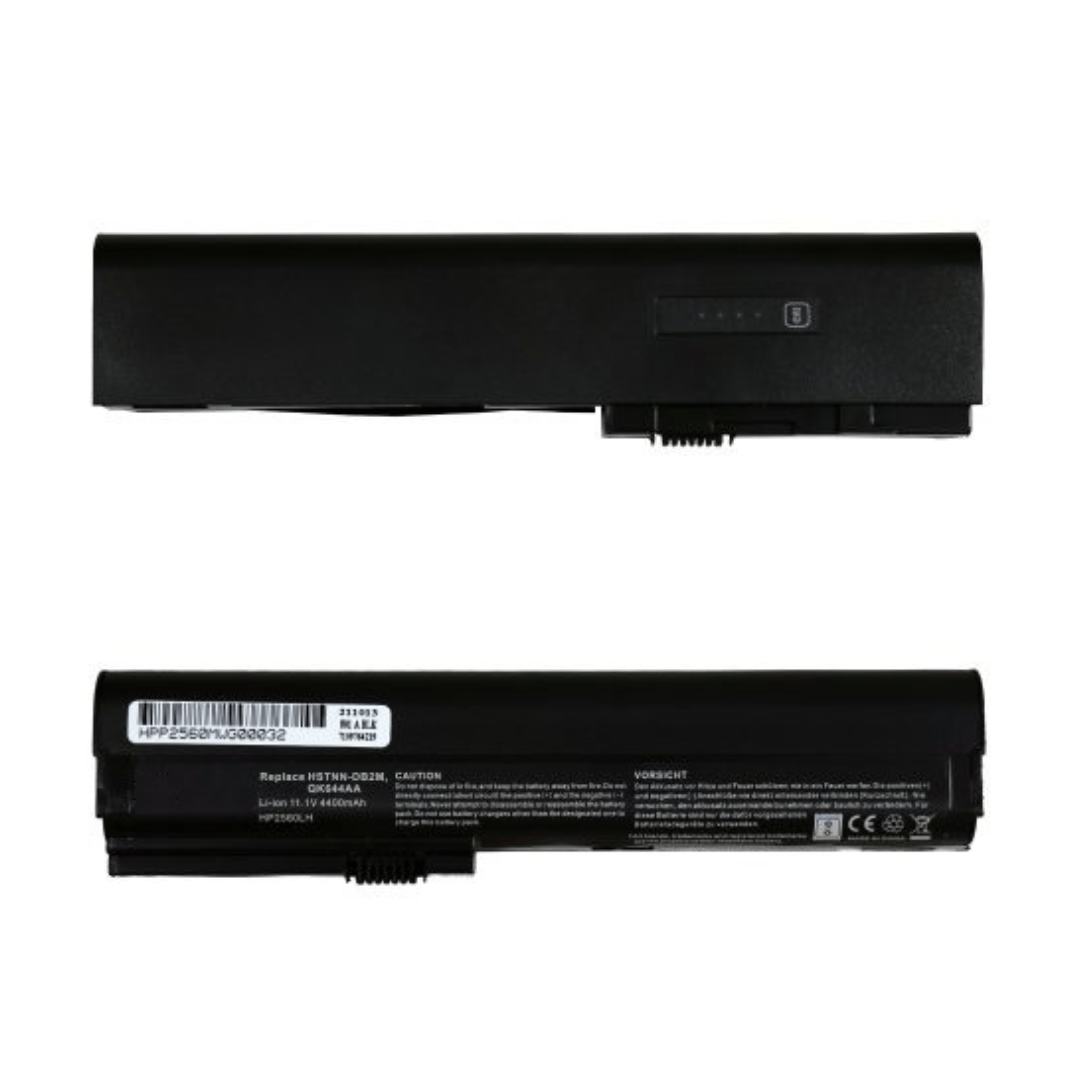 Laptop Battery For HP 2560P , 2570P 632016-542 632417-001 632419-001 632421-001 HSTNN-UB2L HSTNN-UB2K 632423-001 11.1V 6 Cells 4400mAh – Compatible