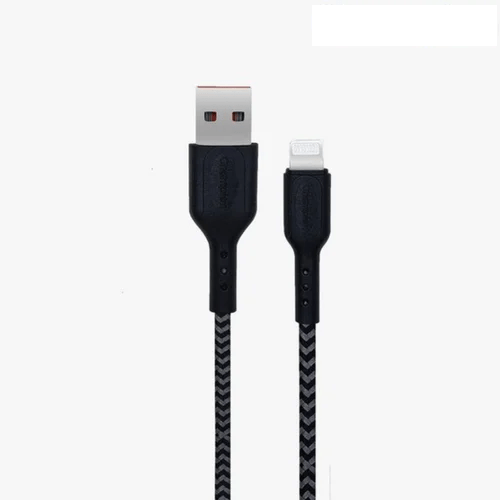 Champion USB to Lightning  2.4Amp Data Sync & Charging Cable Braided for all Apple & Lightning Port Devices (Black)