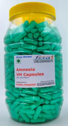 Amnesia VH Herbal Supplement Capsules