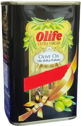 MA Olife Extra Virgin Olive Massage Oil – Pure Olive Oil, 200ml Tin – For Skin, Hair, and Multipurpose Benefits