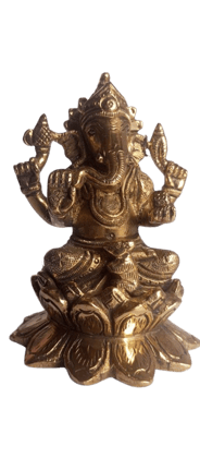 Sri Vijayala Hastakala Nilayam- Brass Statue of Hindu God Ganesha*