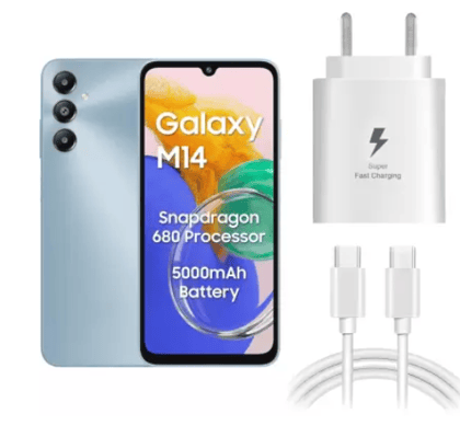 Pandaco  25 W Supercharge 3 A Wall Charger for Mobile with Detachable Cable  (Super Fast Charging Compatible for M14 Snapdragon & Other Devices, White, Cable Included)