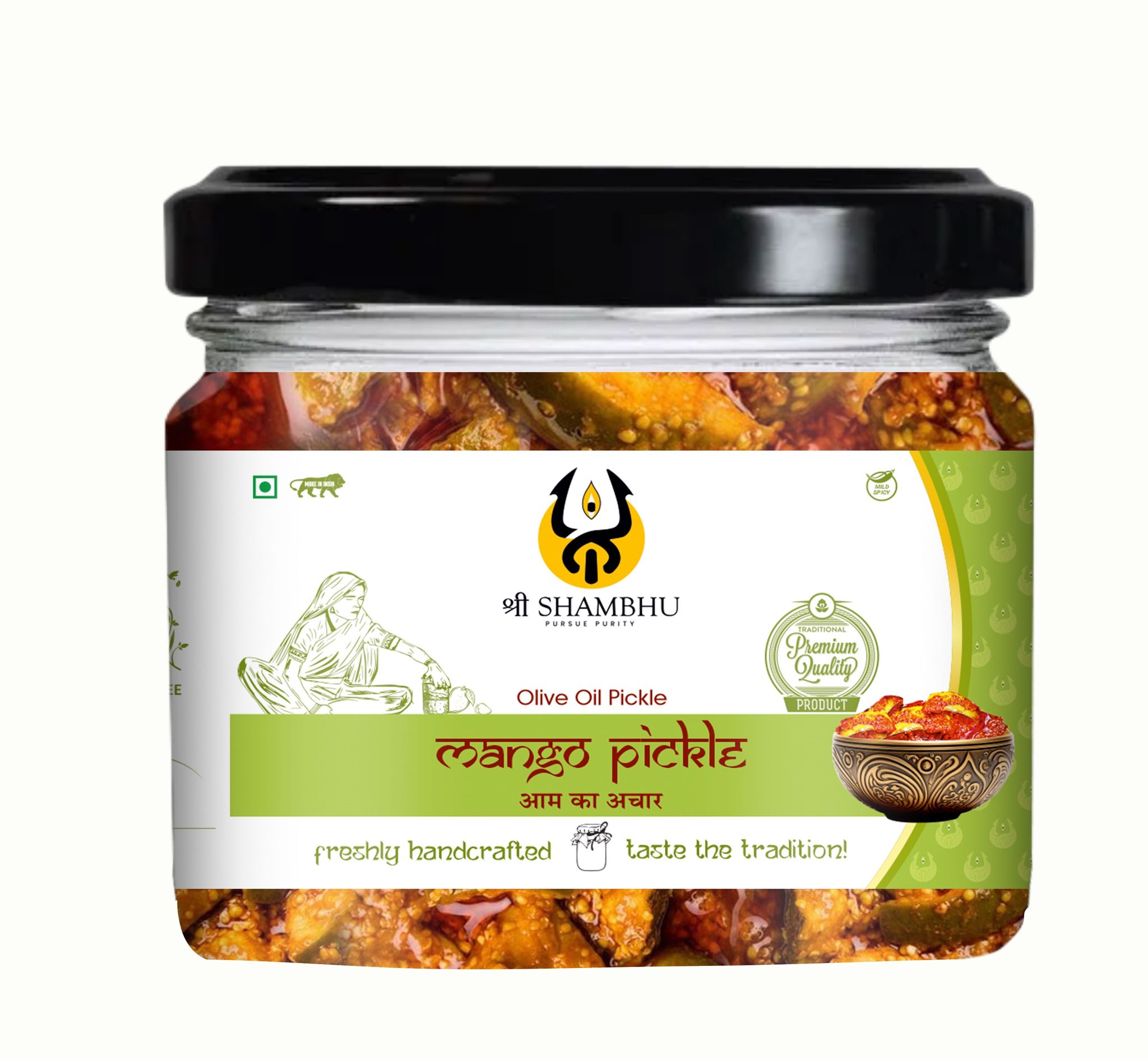 Shri Shambhu | Olive Oil Pickle | Mango Pickle in Olive Oil | Aam Ka Achaar | Mango Pickle | 300g