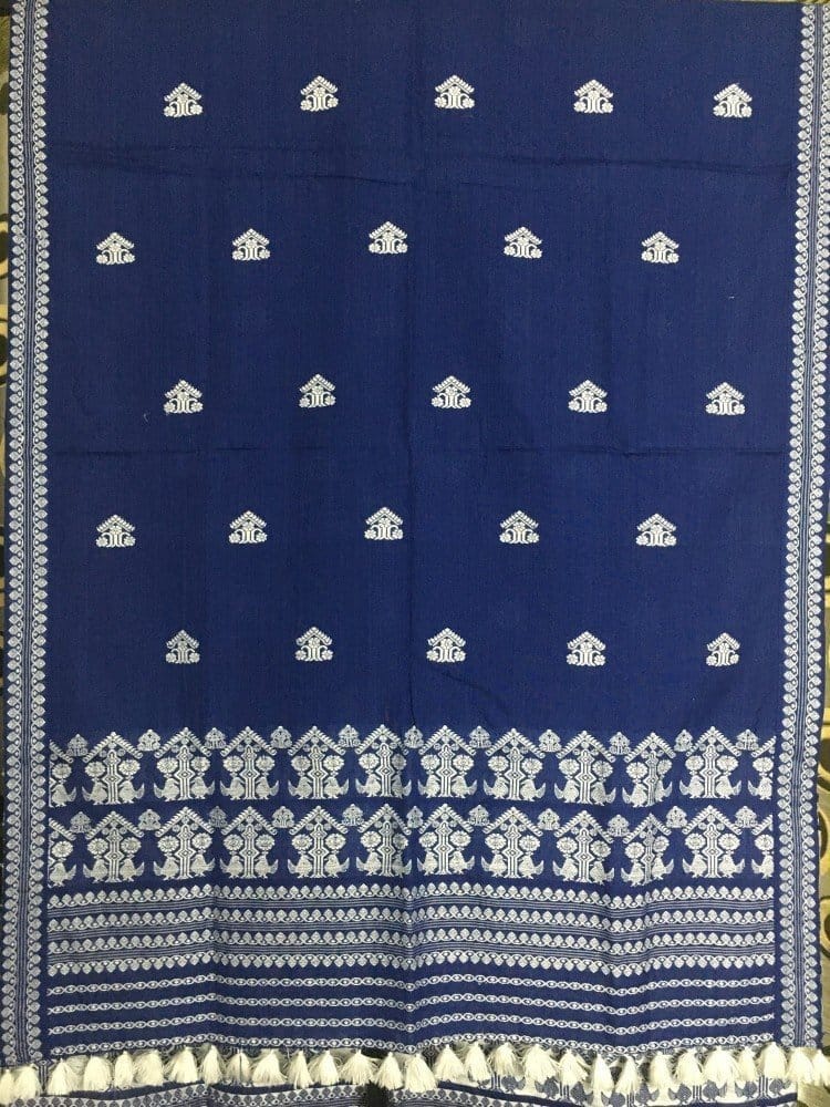 GOS BUTA DARK BLUE COTTON MEKHELA SADOR