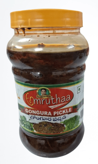 "Gongura Pickle - Authentic Indian Pickle Made with Fresh Gongura Leaves-500gr"