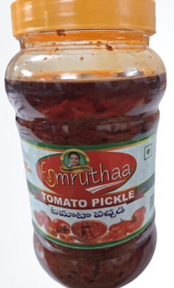 "Tomato Pickle - Authentic Indian Pickle Made with Fresh Tomatoes, Spices and Herbs - 500gr"