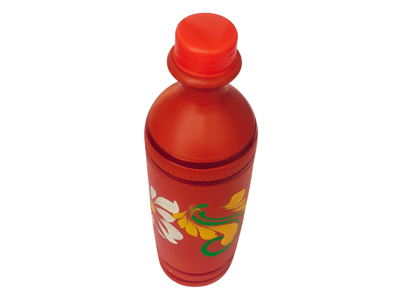 Hand painted terracotta water bottle - 1 Liter Capacity