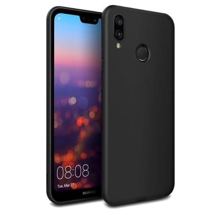 Faircost Back Cover for Huawei P20 Lite (Silicone | Black)