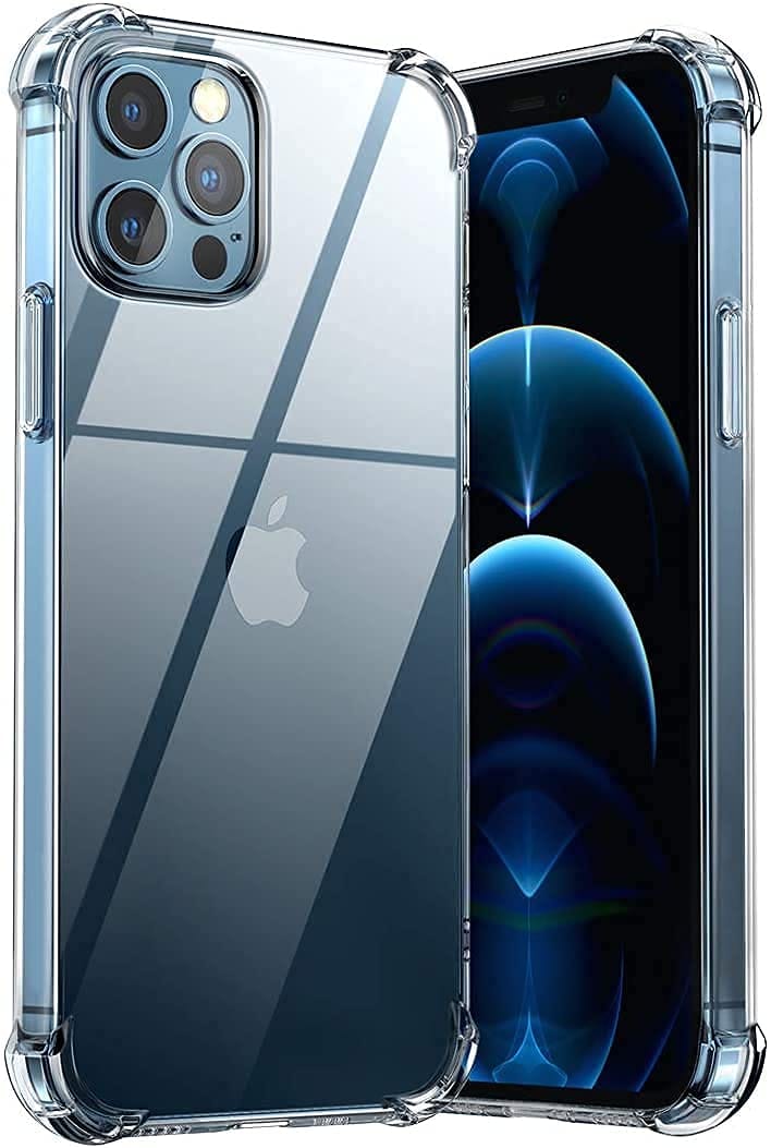 Faircost for iPhone12/ 12 Pro Back Cover Shockproof (Silicon| Transparent)