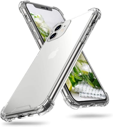 Faircost for iPhone 12 Mini Back Cover Shockproof (Silicon| Transparent)