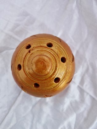  Handmade Golden Clay Incense Holder