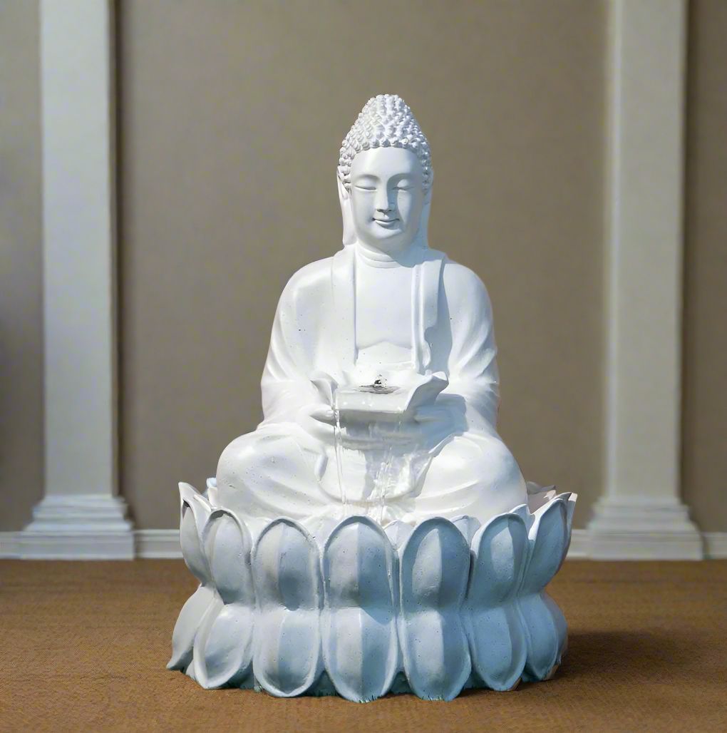 Buddha Fountain Poly Resin  Pump (65x65x90 cm)  Mothers day Gift Diwali Decory Christmas Sale Return Gifts