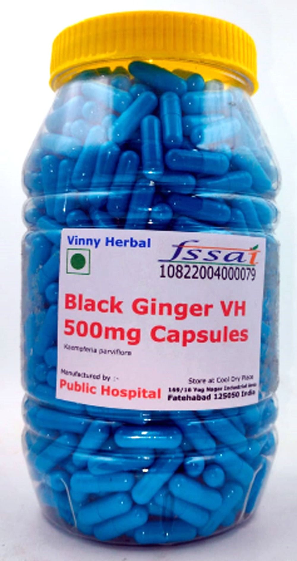 Black Ginger VH Herbal Supplement 500mg Capsules