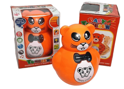  Baby Tumbler Toy, Happy Tiger, Interactive Musical Toy for Infants and Toddlers