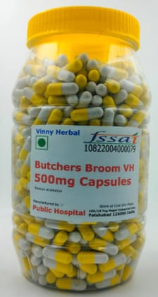 Butchers Broom VH Herbal Supplement 500mg Capsules