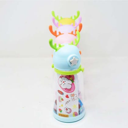  Children's Cartoon Antlers Water Bottle with Stickers