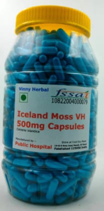 Iceland Moss VH Herbal Supplement 500mg Capsules